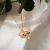 Pendant Necklaces Trendy Rose Gold Koala Necklace For Women Cute Mother And Son Friend Birthday Gifts Party 2023 JewelryPendant Gord22