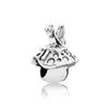 S925 STERLING Gümüş Boncuklar Mantar Kurbağa ve Prenses Takılar Orijinal Pandora Charm Boncuk Bilezikleri DIY Kolye Mücevher Yapımı 798558C00