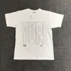 T-shirt dam 2022travis scofranchise yup hoodie högkvalitativa silver bokstäver lösa avslappnade män kvinnor kortärmad