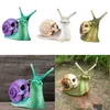 SNAIL Skull Sculpture Gothic Decoration Snail Statue Patio Halloween Figurine Crafts Horror Skeleton Desktop Ornament Dekor 2205249011872