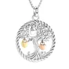 Hänge halsband kremering smycken träd av liv hjärta urn halsband för aska minneslåsning kvinnor/menpendant
