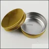 2 Oz 60Ml 60G Mti-Colored Round Aluminum Cans Screw Lid Metal Tins Jars Empty Slip Slide Containers Drop Delivery 2021 Packing Boxes Offic