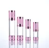 Gold Airless Bottle 15/30 ml Portable påfyllningsbar pump Lotion Bottle Cosmetic Container Pink Sn