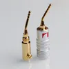 Nakamichi Golduped Banana Plugs 4mm Banana Plugs для видео динамика адаптер Адаптер Аудио разъема для подключения кабеля кабеля кабеля