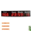 Large size 6-inch high character display red day, hour, minute and second countdown clock remote control semi outdoor