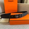 HS2X 2020 Luxury Men Belt Designer Moda Big Buckle Leather H Top Quality Never Fade Belts Original Box2570 Mesmo Estrela