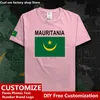 Mauretanien Land T-shirt Custom Jersey Fans DIY Name Nummer High Street Fashion Lose Casual T-shirt 220609