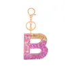 Keychains Trendy 26 Letter Pendant Keychain Women Men Acrylic Keyring A To Z Key Holder Luxury Ring Charm Bag Accessories Gift
