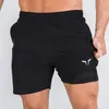 2022 Двойные слои спортивные штаны Quick Drying Running Sport Shorts тренажерный зал тренировочный беговой еду для фитнес -тренировок для MEN69243836714030