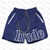 3A Designer men RH limited rhude shorts summer swim short knee length hip hop high street sports training beach pants mens elastic waist