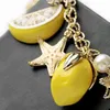 Creative Star Starfish Charm Bracelets Cute Lemon Fruit Summer Beach Style Bracelet for Women Girls Lovely Jewelry Gift