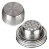 304 Stainless Steel Mason Jar Lid Silicone Sealing Plug 70mm Caliber Shaker Lids Rust Proof Drinkware Covers