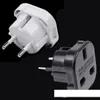 UK TO EU EUROPE EUROPEAN UNIVERSAL TRAVEL CHARGER ADATTATORE SPINA CONVERTITORE Pin Presa a muro Nero Bianco