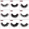 Högkvalitativ tjock lockig mink Fake Eyelashes Naturlig lång Mjuk Ljus Handgjorda Multilayer 3D False Lashes Extensions Lätt att bära DHL