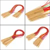 Stoffen en naaien Home Textiles Garden MTI-Color Knitting Tools 18pcs/Set Smooth Nature Circar Bamboo Coole Needles Crafts Garengereedschap