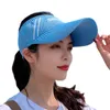 Outdoor Sport Sun Hats Empty Top Hat Golf Tennis Hat Breathable Visor Summer Hiking Cap For Women HCS157