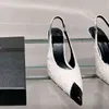 Tacchi alti neri a punta da donna 2022 primavera nuova sexy bocca bassa testa di metallo tacco sottile viaggio posteriore con sandali Baotou