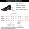 Dress Shoes Sandals British Leather Shoes Mary Janes Buckle Chunky Heel Office Lady Square Toe High Heels Pumps For Women 220416