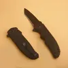 Toppkvalitet Ks 1731 Flipper Folding Kniv 8CR13MOV Svart Tanto Point Blade Glass Fiber Handtag EDC Pocket Knives