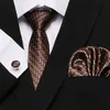 Bow Ties Mens Tie Black Solid Palid Silk Classic Necktie Hanky Cufflinks Set For Men Business And Wedding Party 145 7.5cmBow