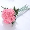Dekorativa blommor kransar simulering 6 huvud med blad torn boll bröllop hem vardagsrum matbord dekoration falsk konstgjord blomma