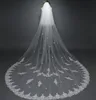 2022 Selling 3 Meters Cathedral Length Bridal Veils Wedding Hair Accessories White Ivory Long Lace Appliques Tulle 3 M Church7073707
