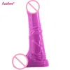 Großer wasserdichter weicher realistischer Silikondildo Lila Fleisch Schwarz Erwachsene sexy Spielzeugprodukte für Frauen Spiel CHGD20