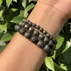 Beaded Strands Natural Stone 64 Faceted Pyrite Bracelet Round Beads Crystal Quartz Healing Women Men Jewelry Gift Fawn22