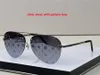 뜨거운 판매 럭셔리 디자이너 선글라스 남자 망 남자 태양 안경 여자 더블 빔 파일럿 캐주얼 에디션 UV400 보호 렌즈 안경 오렌지 상자