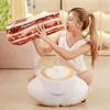 Kussen/decoratief kussenvoedsel vorm pluche creatieve cake koffie bier speelgoed gevulde bank kussen home decor grappige cadeaus voor kindercushion/decora