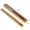 Portable Natural Bamboo Reusable Chopsticks Storage Box Sushi Food Stick Chopsticks-Case Boxes SN4531