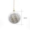 8 cm sublimering julboll diy xmas träd hängande dekorationer ornament för festdekoration diy hantverk z11 av express