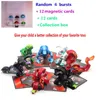 6/8/10/12PCS Flame Unicorn Bakuganes Transformations Beyblade Fusion с монстром Ball Gyro Athletics Collection Box Toys 220505