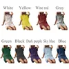 S 5XL 9COLORS LOOK O NECK Kort klänning Plus Size Causal Woman Summer Linen Blandning Party Beach Club Travel Shopping Wear 220613