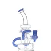 2022 Shisha Glass Bong Water Pipes Recycler Tabak Raucher Bubbler Rauchrohre Bongs Flaschen Tupfen -Rig -Gelenk mit 14mm Quarz Banger 7,8 Zoll