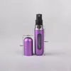 Bouteille de Parfum en aluminium rechargeable, vaporisateur de maquillage, auto-pompe, Mini bouteille de Parfum, 5ml, F0707