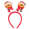 Opaski na głowę świąteczne dekorację włosów bałwan Elk Old Man Headdress Prezenty Prezenty 220826