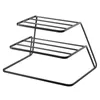 Hooks rails 3-tier teller en kast hoekplank organisator voor thuis keuken eenvoudig gevormd AC889