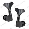 Un set di 4 pezzi Bottoni a coda di pesce String Tuning Pegs Tuner Machine Heads per 4 String Bass Replacement - Nero