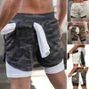 Pantalones cortos para correr para hombre, informales, de verano, para Fitness, para hombre, de secado rápido, para entrenamiento de baloncesto, deportivos, para gimnasio, para correr