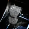 Övriga interiörtillbehör Diamond Crystal Car Gear Shift Kragskydd Glitter Rhinestones Auto Handbromsskydd Svart Färg TillbehörOth