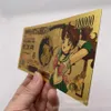 Sailor Moon Figures Billet de banque commémoratif plaqué or Hino Rei Golden Foil Collect Limited Shining Minako Aino Medal Souvenir Coins