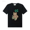 prada balmain burberry celine chanel miu miu loewe gucci fendi Вы 2023 T-shirt de mode de New Womens Double G-Tees Felame Designer Tops Bear Vêtements imprimés Unisexe Streetwear