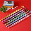 Umbrella transparente PVC Long Handle Handle Candy Color Worins for Rain Cover Protective