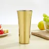 400ml Beer Cup 304 Vaso in acciaio inossidabile a forma di bevanda fredda Succo Mojito Mug Milk Drinkwares Home Kitchen Supply Oro / Argento GCE13748