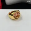 Kobiety projektantki szlachetnych pierścionki diamentowe męskie moda złota otwarta pierścionek luksus unisex para pierścień biżuteria mężczyzn Pierścień osobowości 2207223D