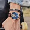 Armbanduhren Uhr Männer Skeleton Automatische Mechanische Rose Gold Tourbillon Mann Uhren Mond Phase Herren Uhr Top Marke LuxusArmbanduhren