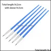 100Pcs/Set Micro Extra Fine Detail Art Craft Paint Brushes For Traditional Chinese Oil Painting Q1107 Drop Delivery 2021 Supplies Arts Craf