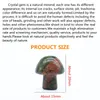 Yeni 2022 Bahçe Süslemeleri Kristal Akik Yarı-Değerli Taşlar 2 cm Mini Mantar Saksı Balık Tankı Dekorasyon Toprakları