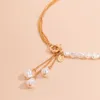 Colar de pingente de pérola artificial irregular para mulheres de casamento borla borla coradeira gargantilha colar jóias